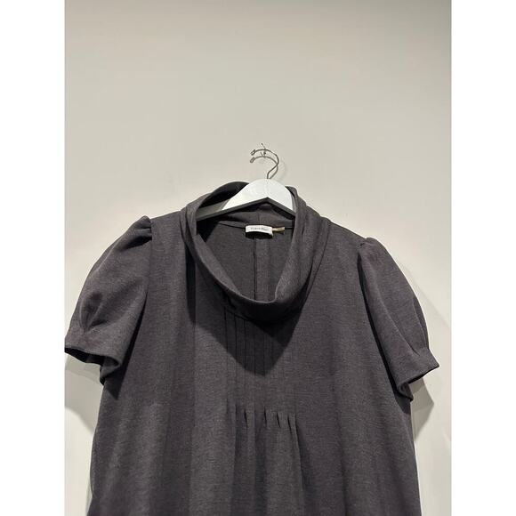 Calvin Klein Medium Cowl Neck Sweater A-Line Dress Gray Work Office Conservative - Picture 5 of 10